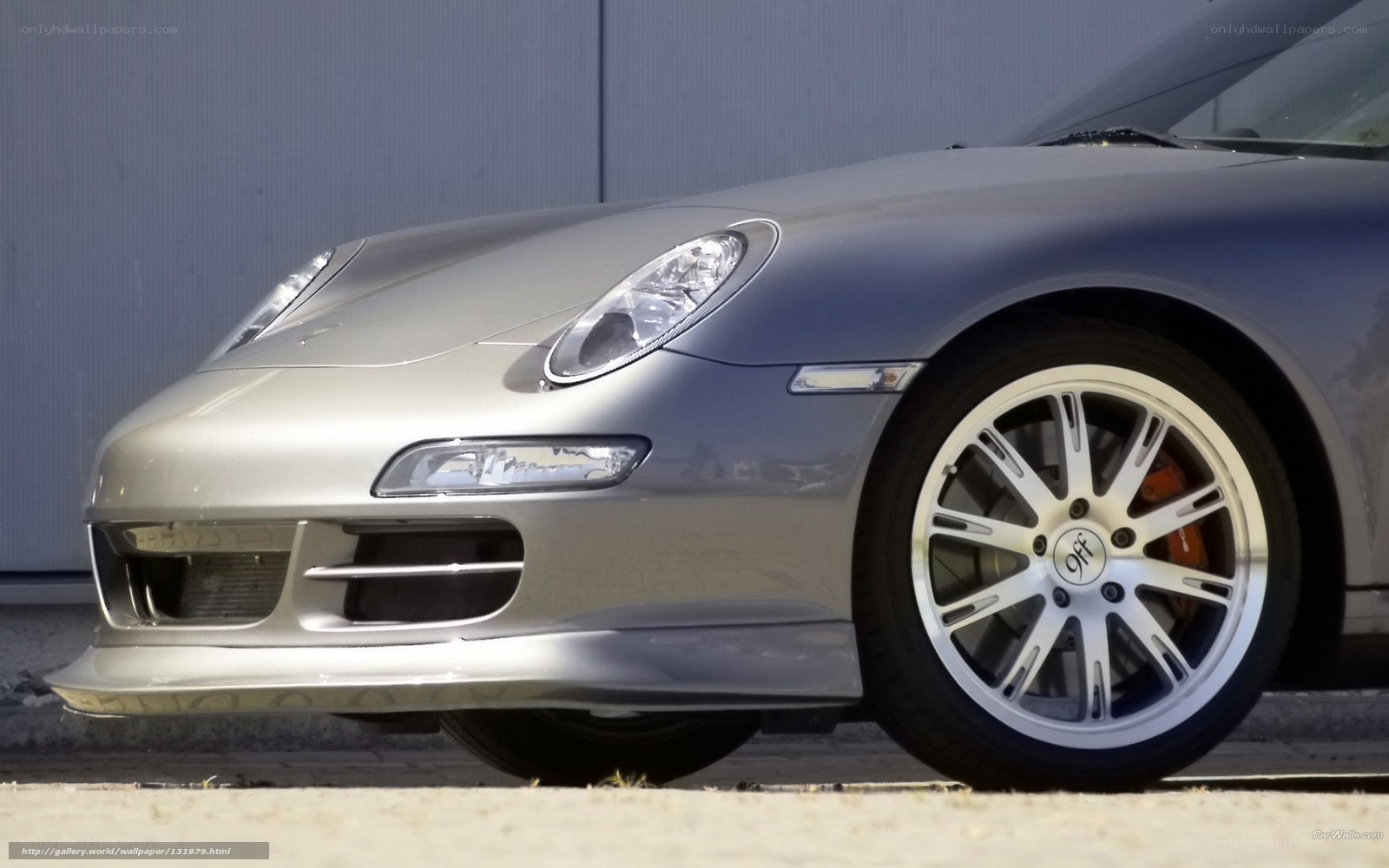 silver porsche sports car