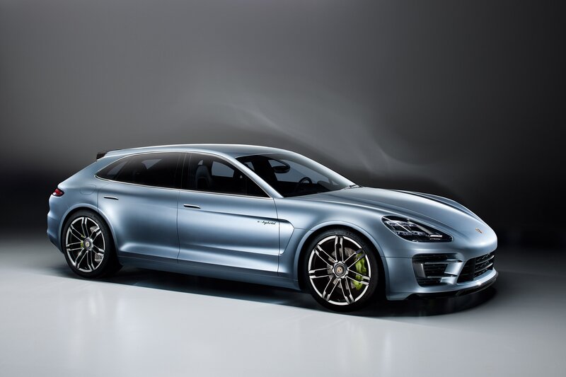Silver Porsche Station Wagon — Dramatic, Photograph
