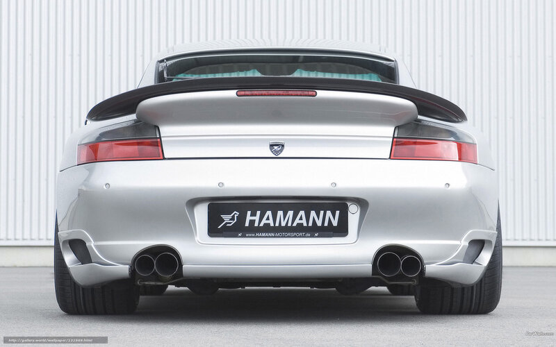 silver porsche with hamann rear