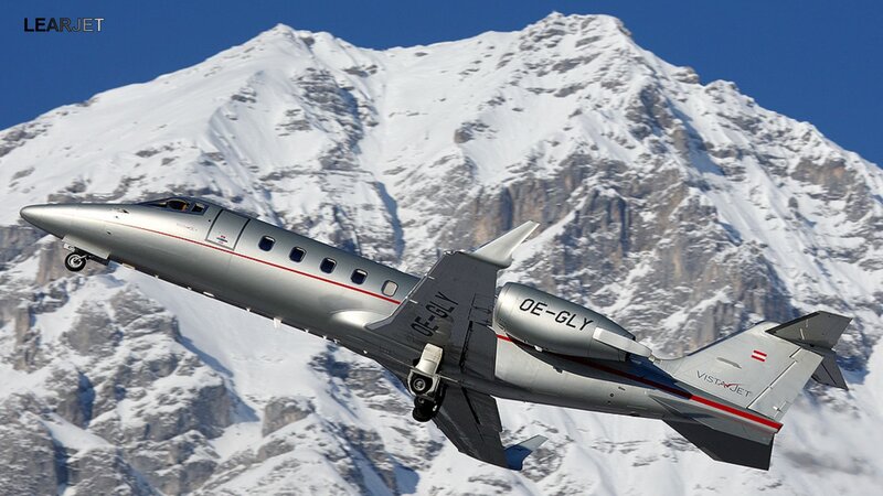 Silver Private Jet