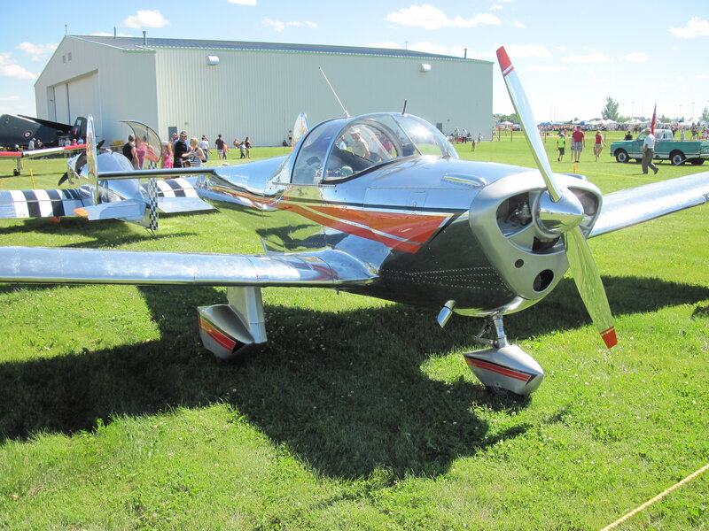 Silver Propeller Airplane — Outdoor
