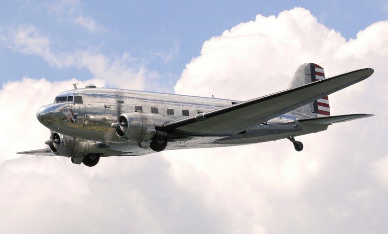 Silver Propeller Airplane — Serene