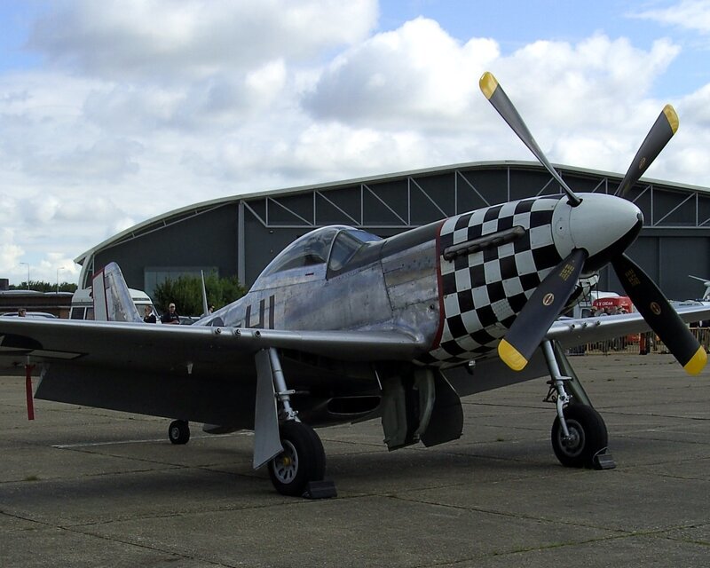 Silver Propeller Plane — Gray