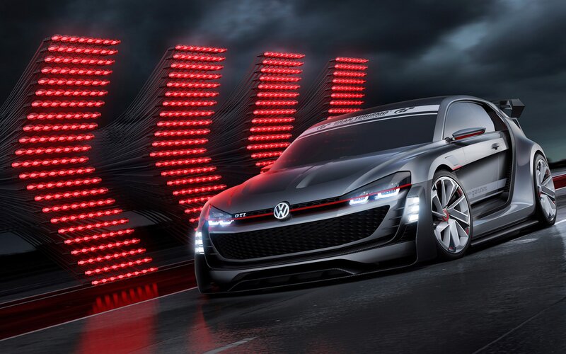 Silver Race Car — Black, Dramatic