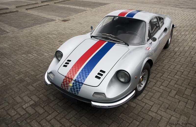 Silver Race Car — Calm, Photograph, Stripes