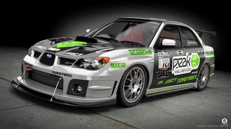 Silver Race Car — Dramatic, 3d Render, Racing Decals