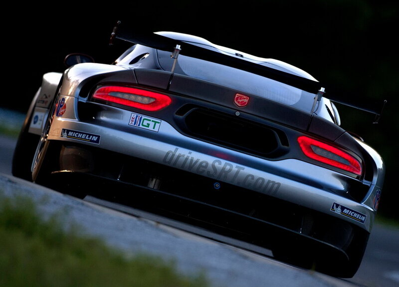 Silver Race Car — Dramatic, Night, Photograph