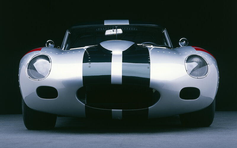 Silver Race Car — Dramatic, Photograph, Headlights