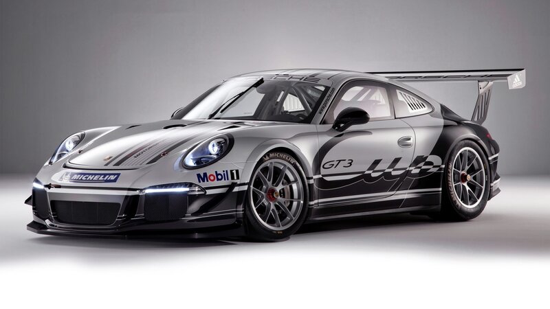 Silver Race Car — Dramatic, Photograph, Michelin Tires, Mobil 1 Logo, Adidas Logo