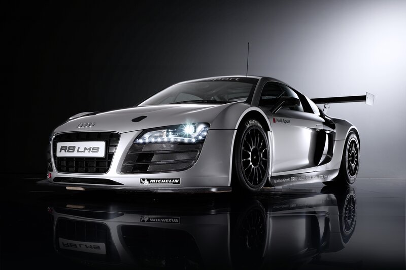 Silver Race Car — Dramatic, Photograph, Race Car, Headlight