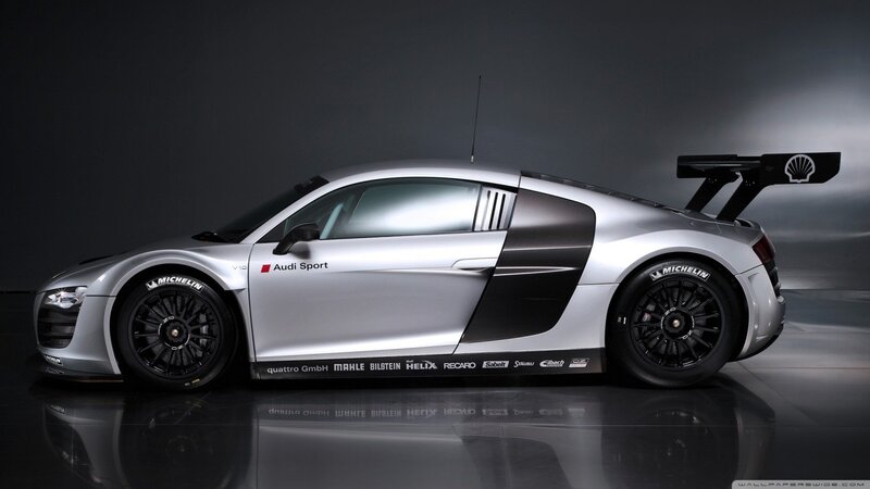 Silver Race Car — Dramatic, Photograph, Tires, Wing, Antenna