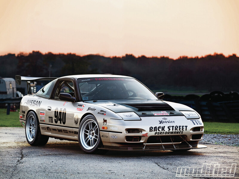 Silver Race Car — Dramatic, Sunset, Photograph