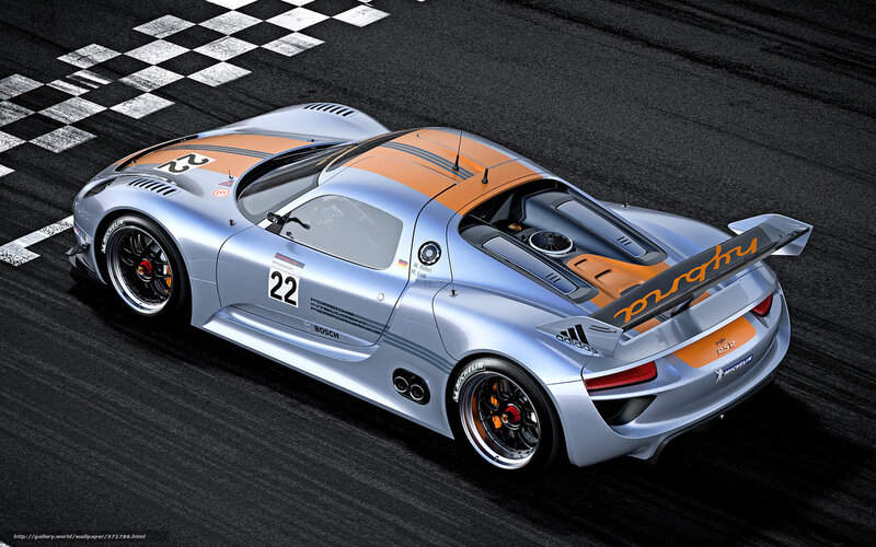 Silver Race Car — Dynamic, 3d Render, Race Track