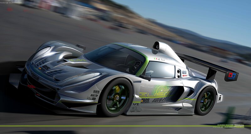 Silver Race Car — Dynamic, Afternoon, 3d Render, Race Track