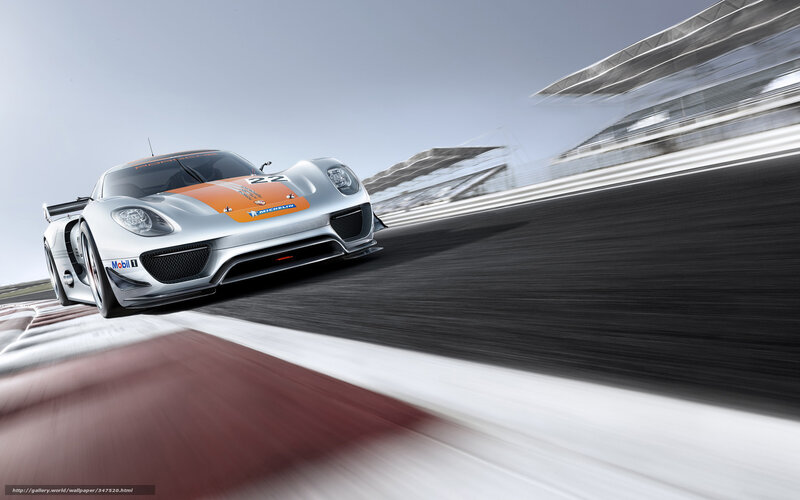 Silver Race Car — Dynamic, Afternoon, Photograph, Race Track, Grandstand