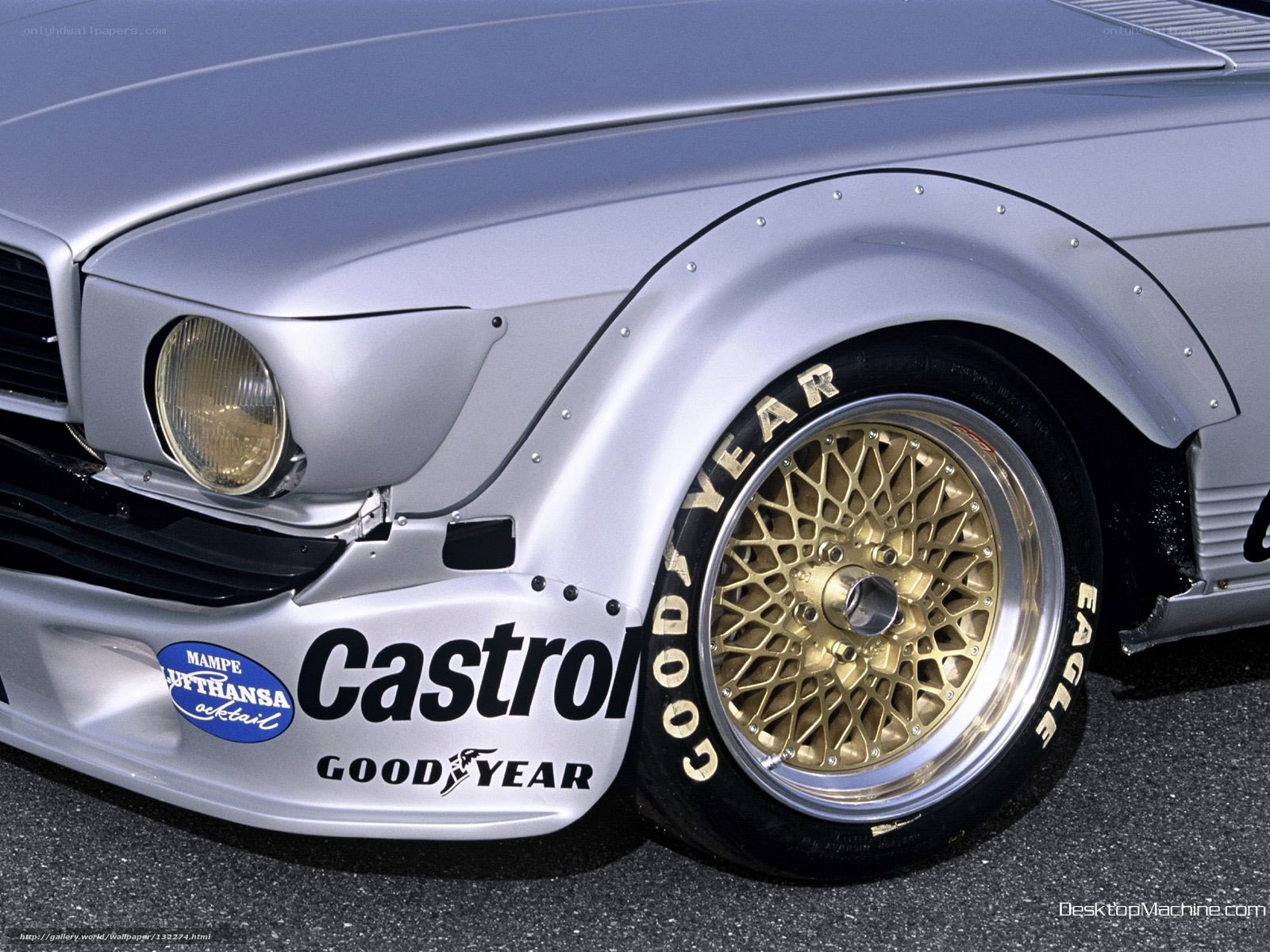 silver race car front wheel