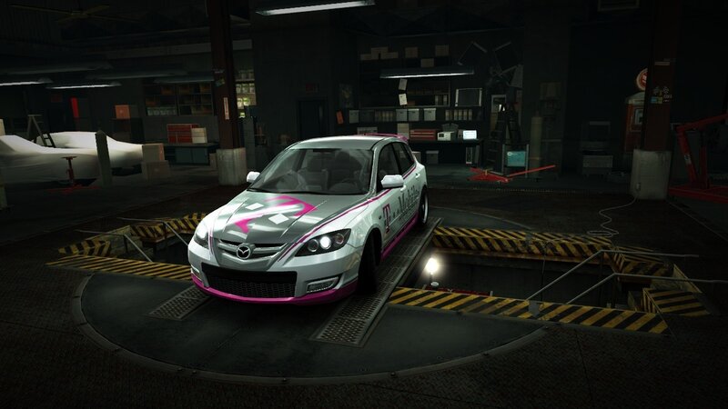 Silver Race Car — Gray, Dark, Night