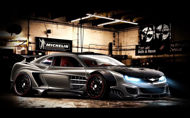 Silver Race Car — Gray, Dramatic, Night, Digital Art
