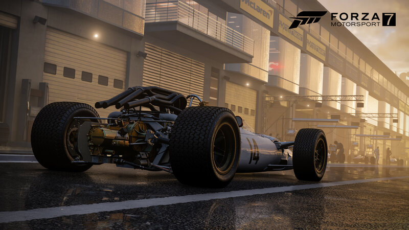 Silver Race Car — Gray, Dramatic, Sunset, 3d Render, Race Track