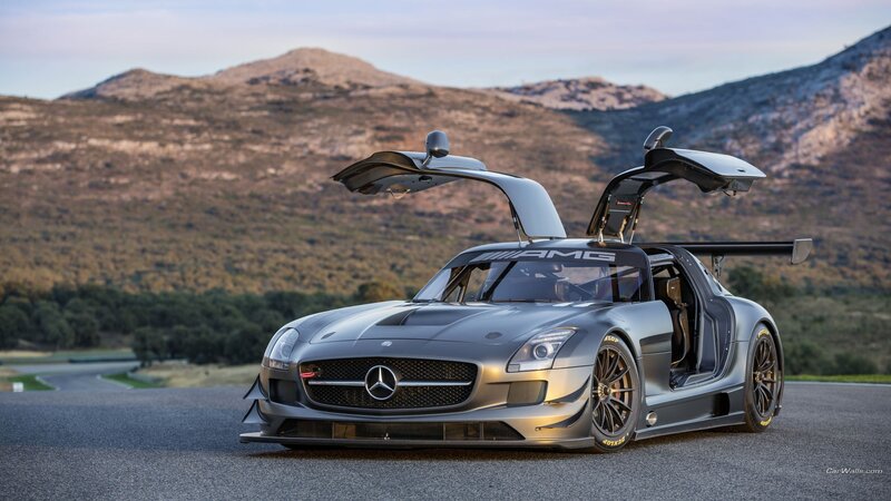 Silver Race Car — Gray, Dramatic, Sunset, Photograph, Mountains, Open Doors, Tire