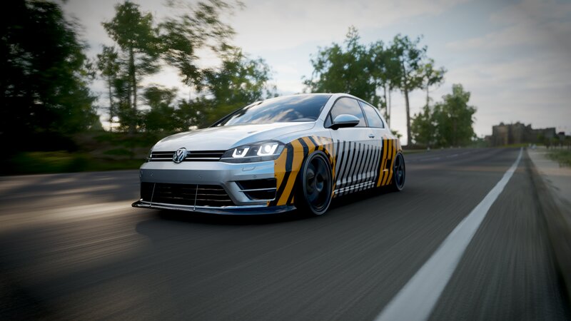 Silver Race Car — Gray, Dynamic, Afternoon, 3d Render, Road