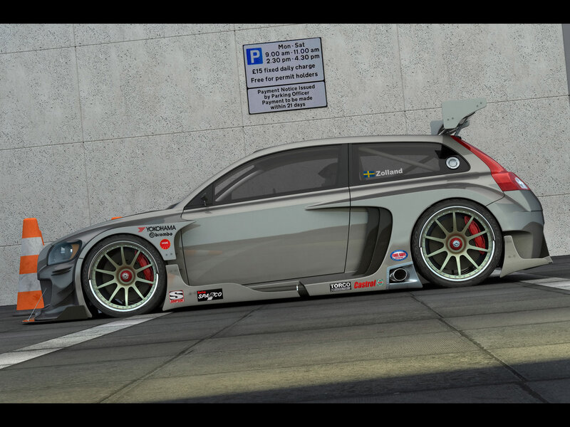 Silver Race Car — Gray, Static, 3d Render