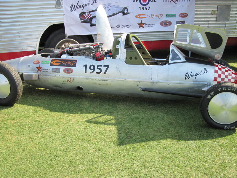Silver Race Car — Green