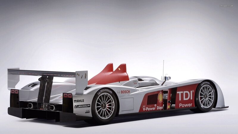 Silver Race Car — Neutral, Photograph, Rear Wing