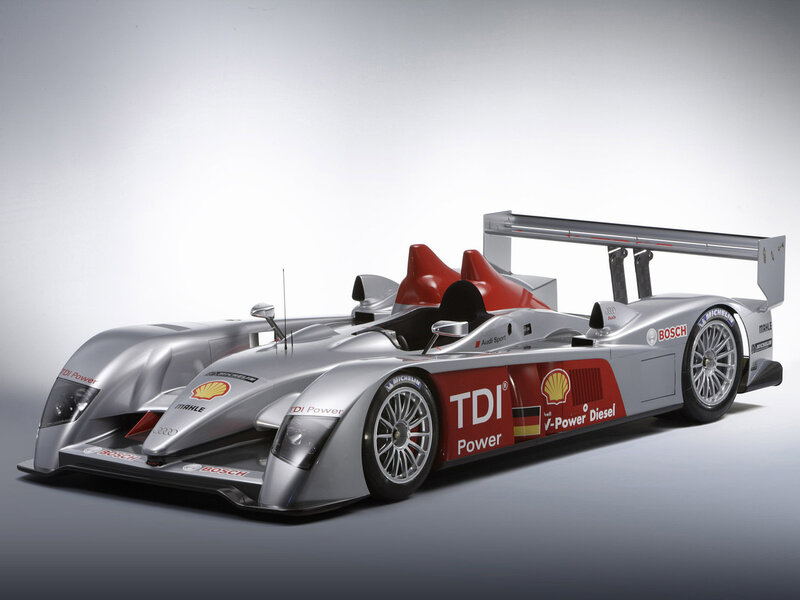 Silver Race Car — Neutral, Photograph, Red Accents