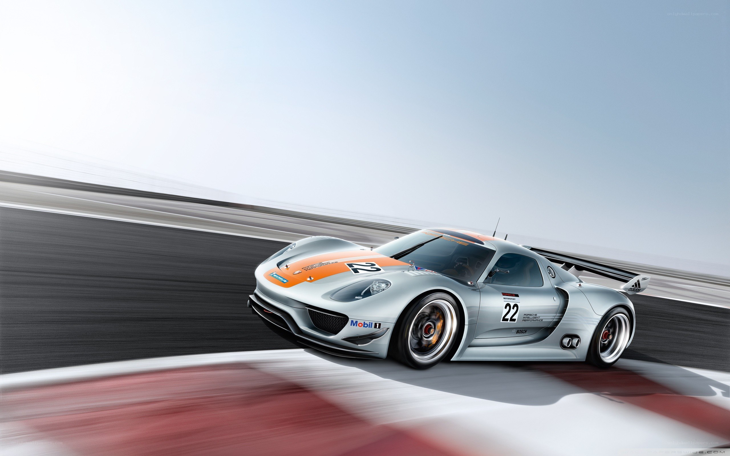 silver race car on track