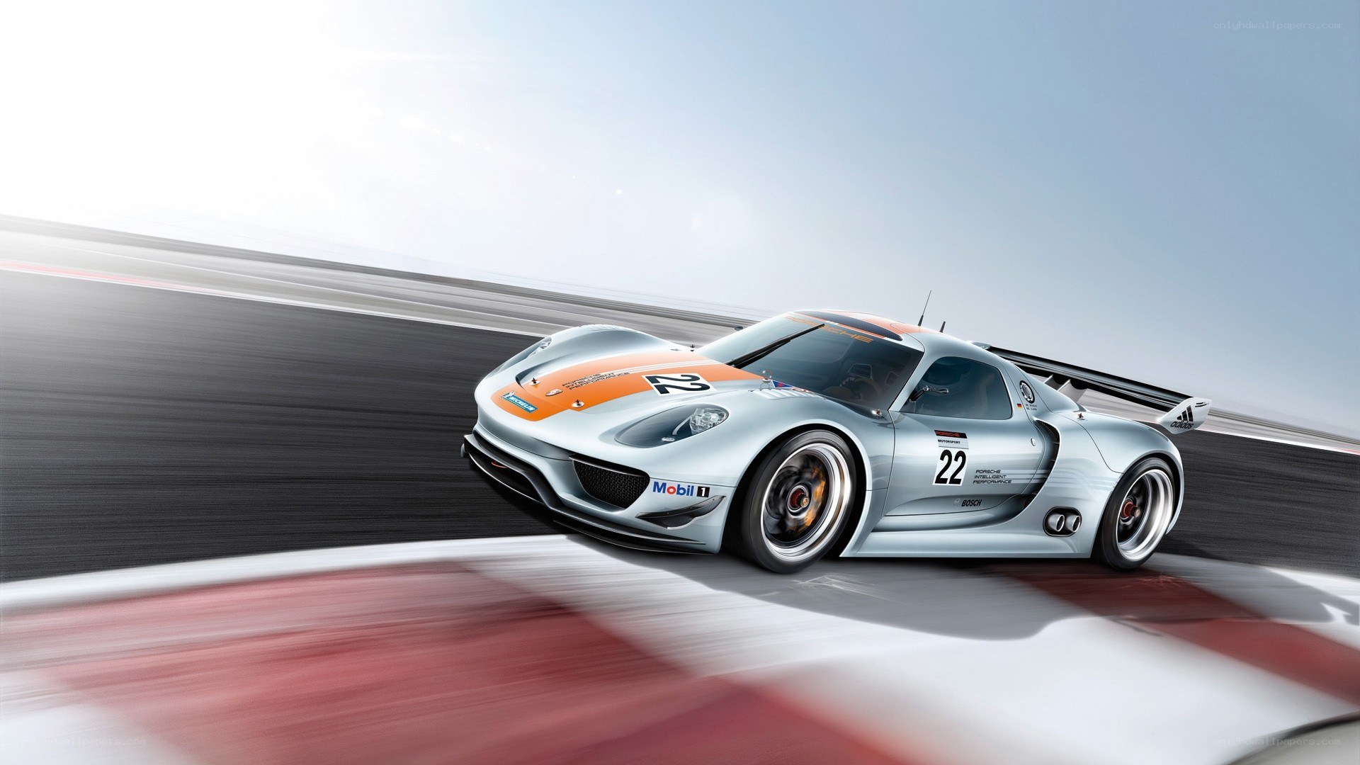 silver race car on track