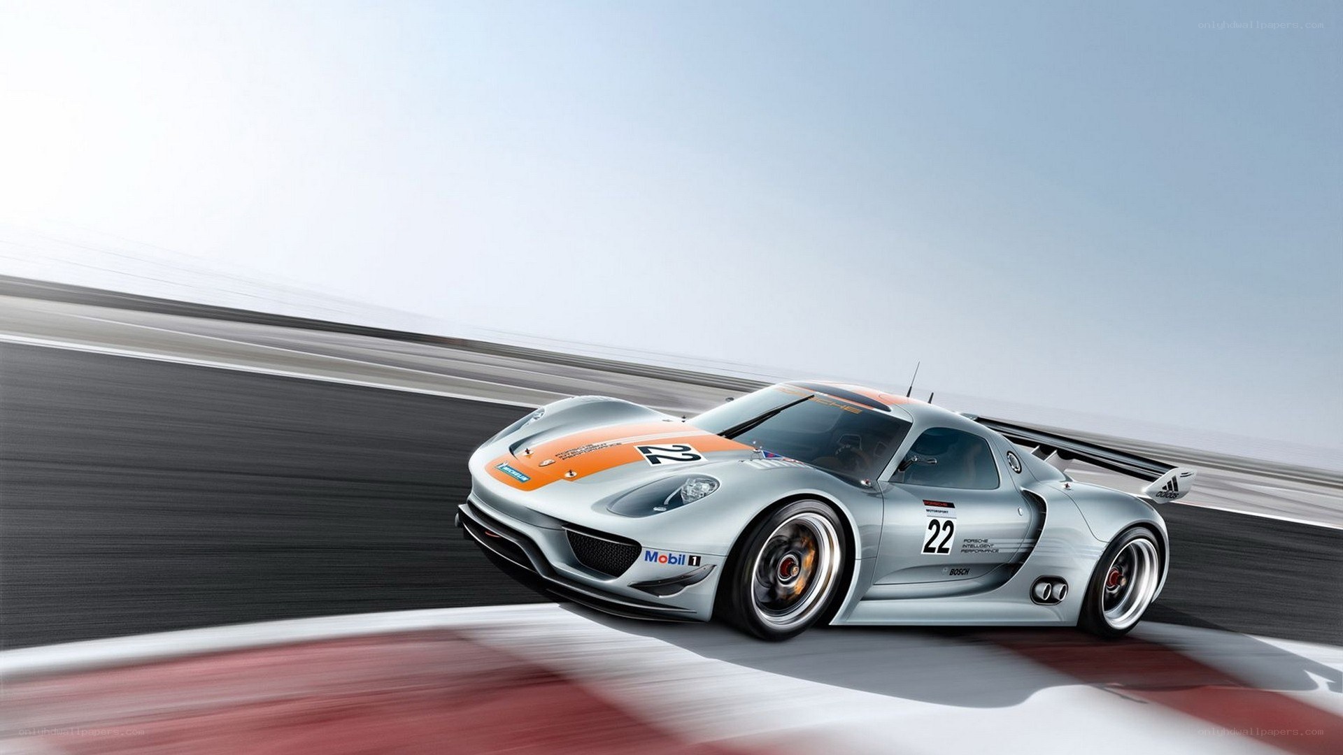 silver race car on track