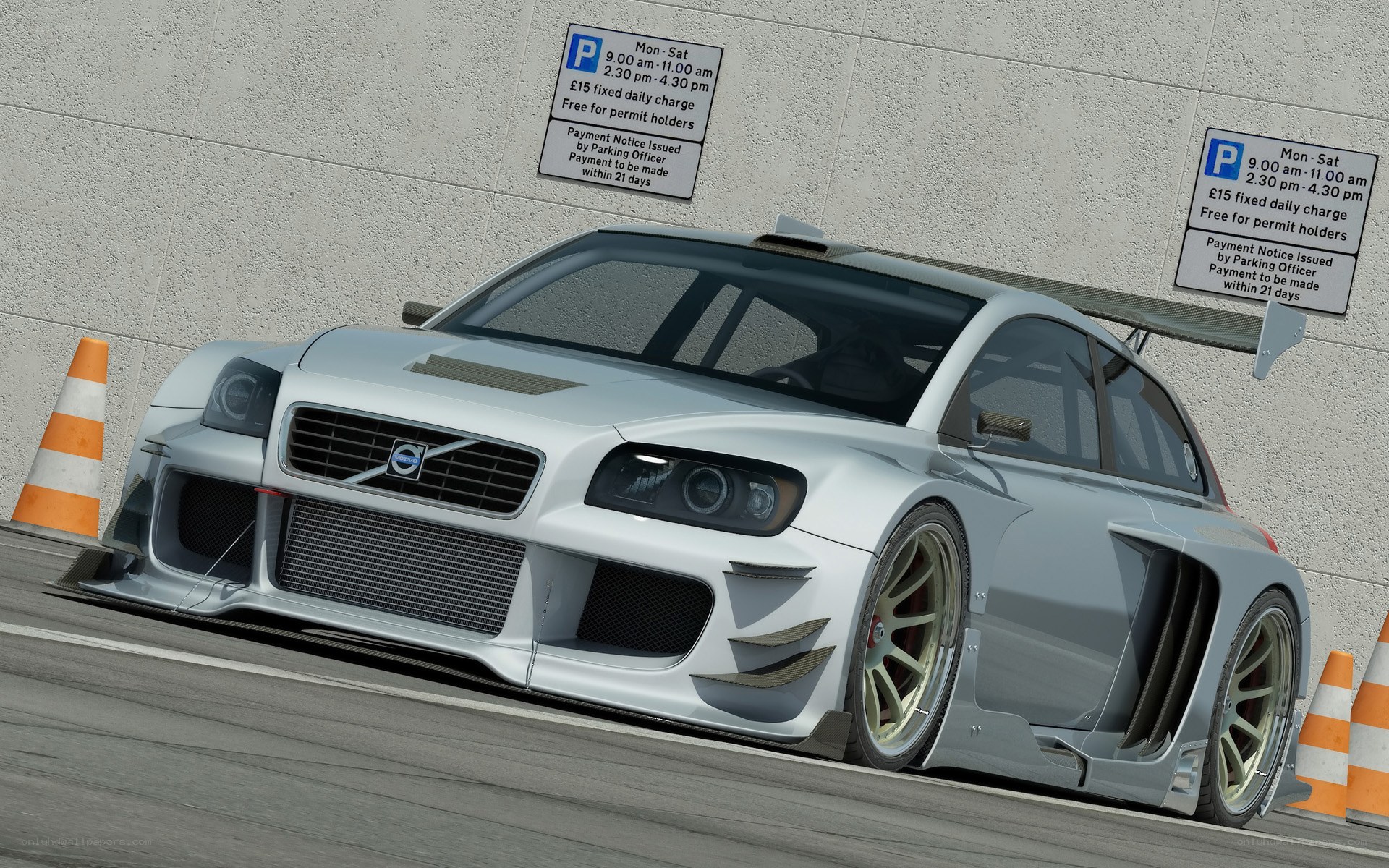 silver race car on track