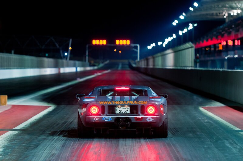 Silver Race Car on Track — Black, Dramatic
