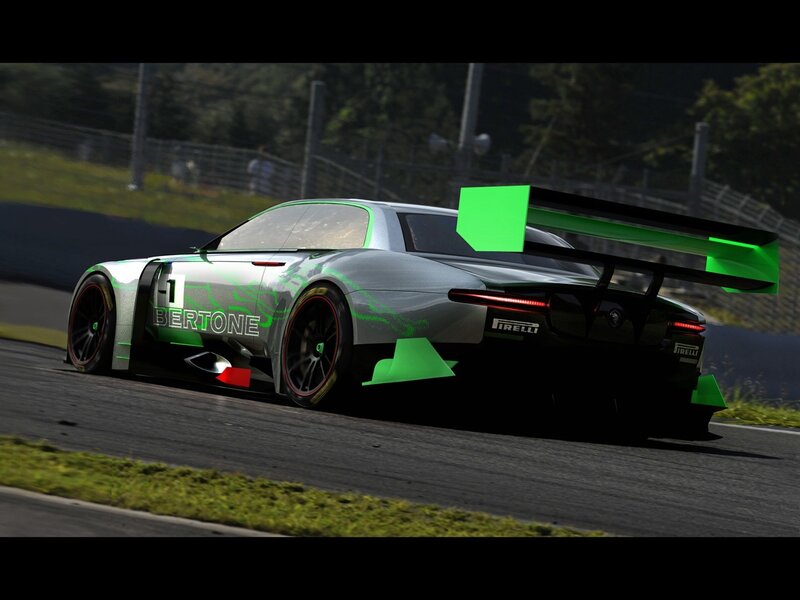 Silver Race Car on Track — Dynamic, Afternoon, 3d Render, Race Car