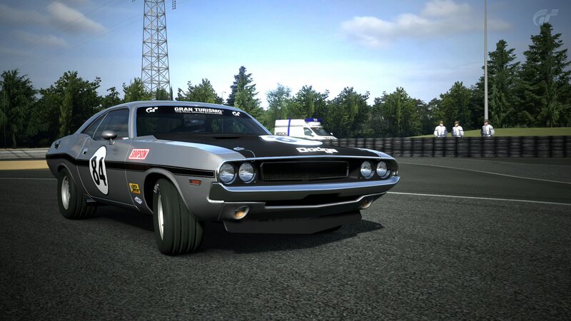 Silver Race Car on Track — Gray, Calm