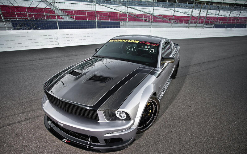 Silver Race Car on Track — Gray, Dramatic