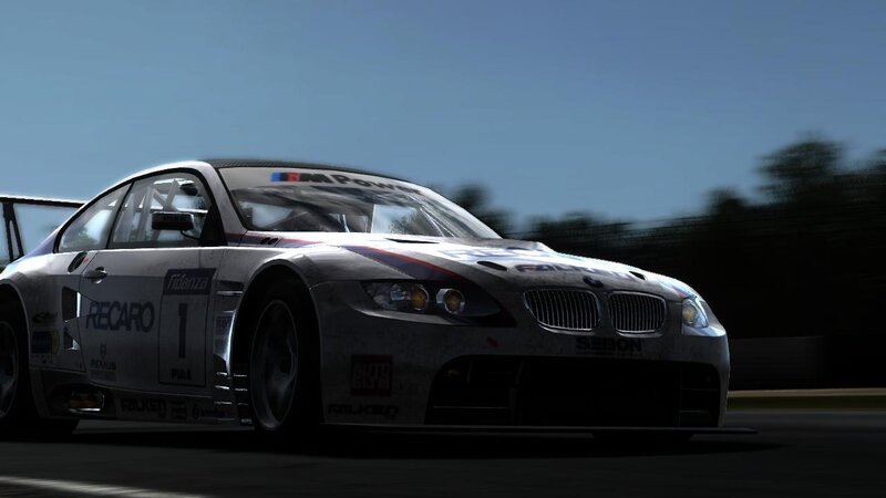 Silver Race Car on Track — Gray, Dynamic, Afternoon, 3d Render, Race Car, Trees