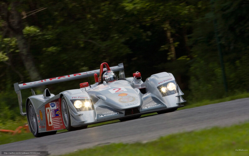 Silver Race Car on Track — Gray, Dynamic, Afternoon, Photograph
