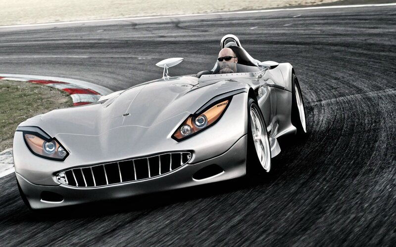 Silver Race Car on Track — Gray, Dynamic, Photograph, Driver, Race Track