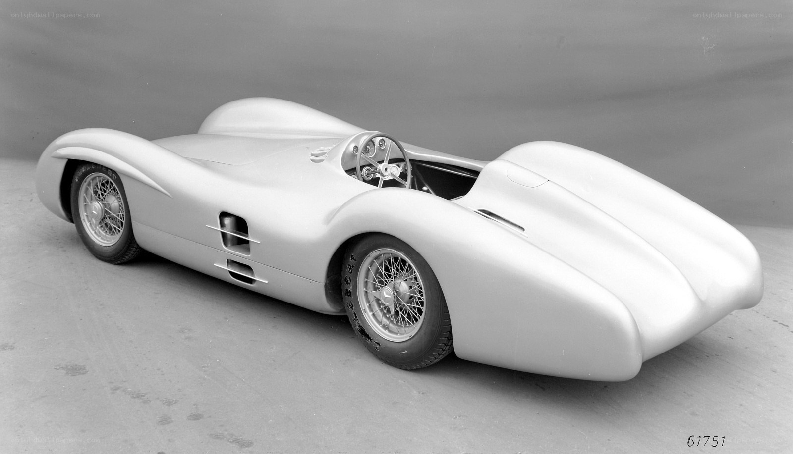 Silver race car prototype