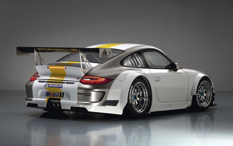 Silver Race Car — White, Dramatic