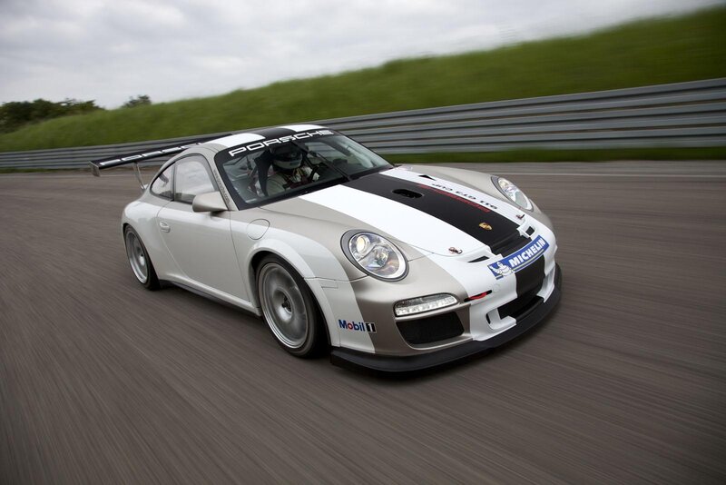 Silver Race Car — White, Dynamic, Afternoon, Photograph