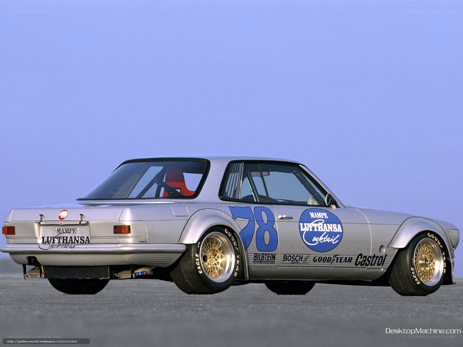 silver race car with decals