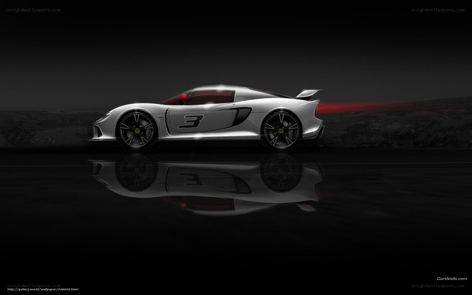 Silver race car with number 3