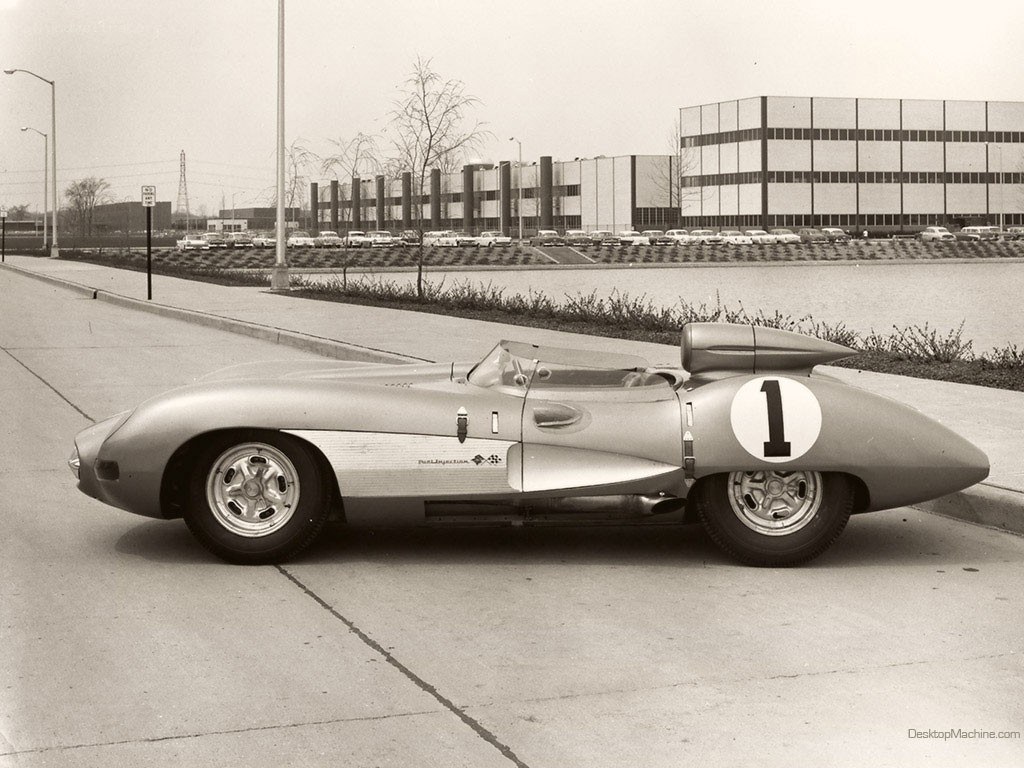 Silver race car with number one