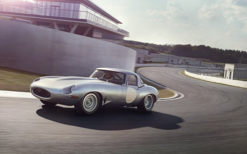 Silver Racing Car