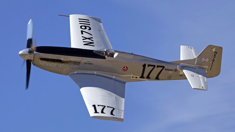 Silver Racing Plane