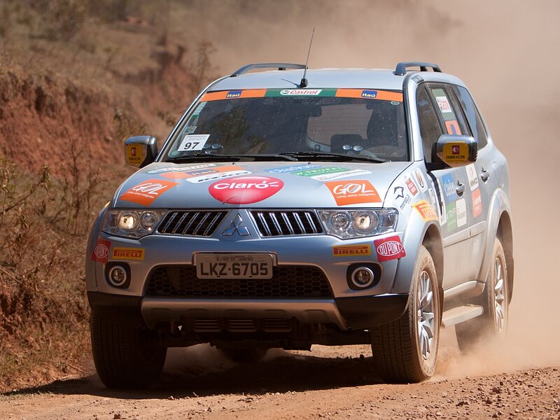 Silver Rally Car — Dynamic, Afternoon