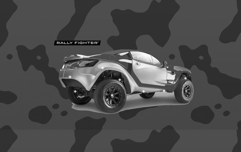 Silver Rally Car — Gray, Neutral